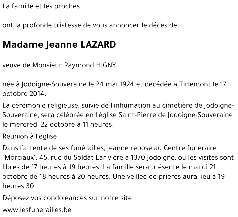 Jeanne LAZARD