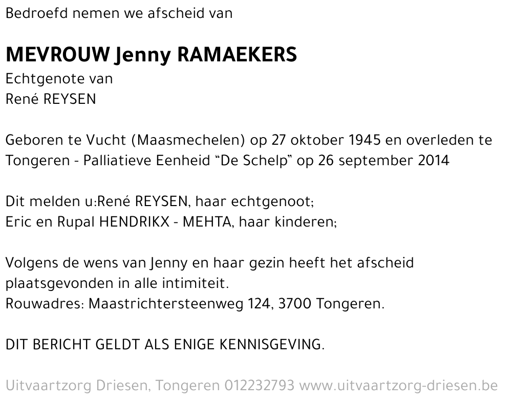 Jenny Ramaekers