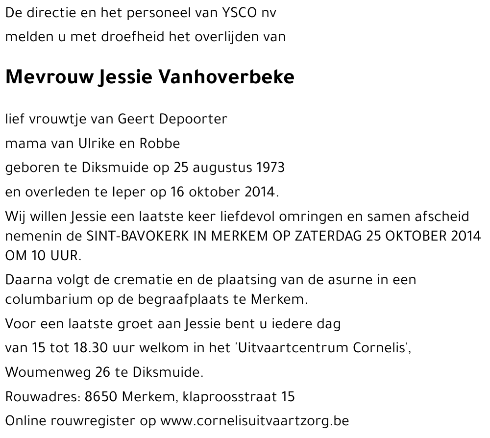 Jessie Vanhoverbeke