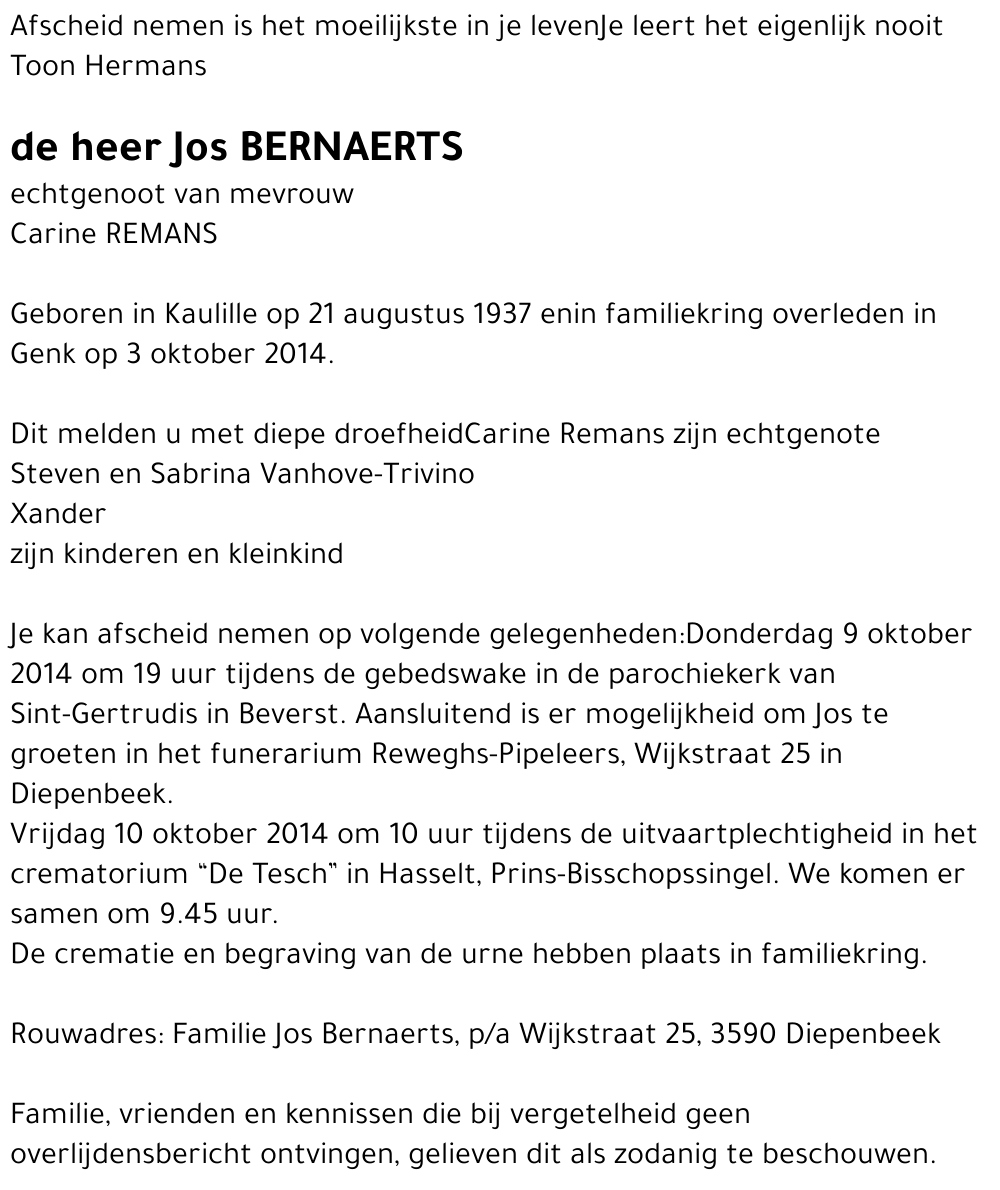 Jos Bernaerts