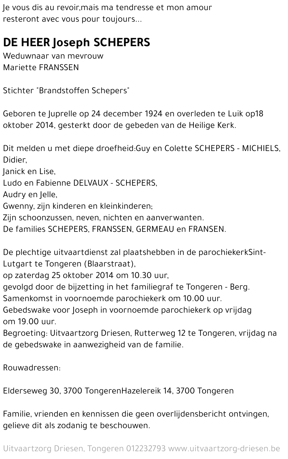 Joseph Schepers