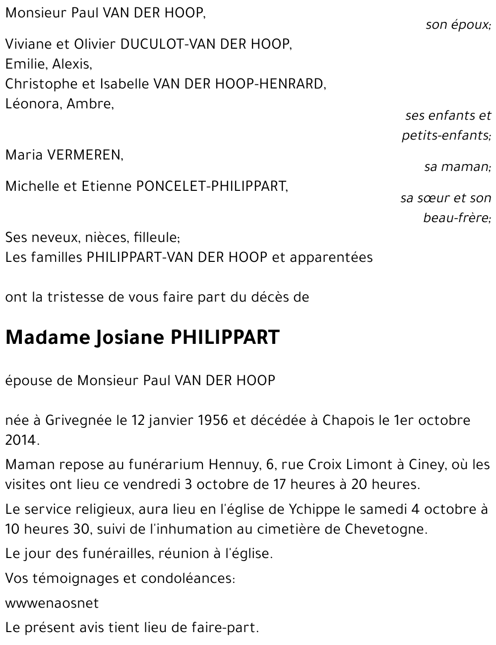 Josiane PHILIPPART