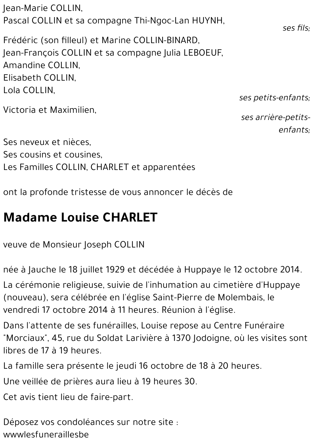 Louise CHARLET