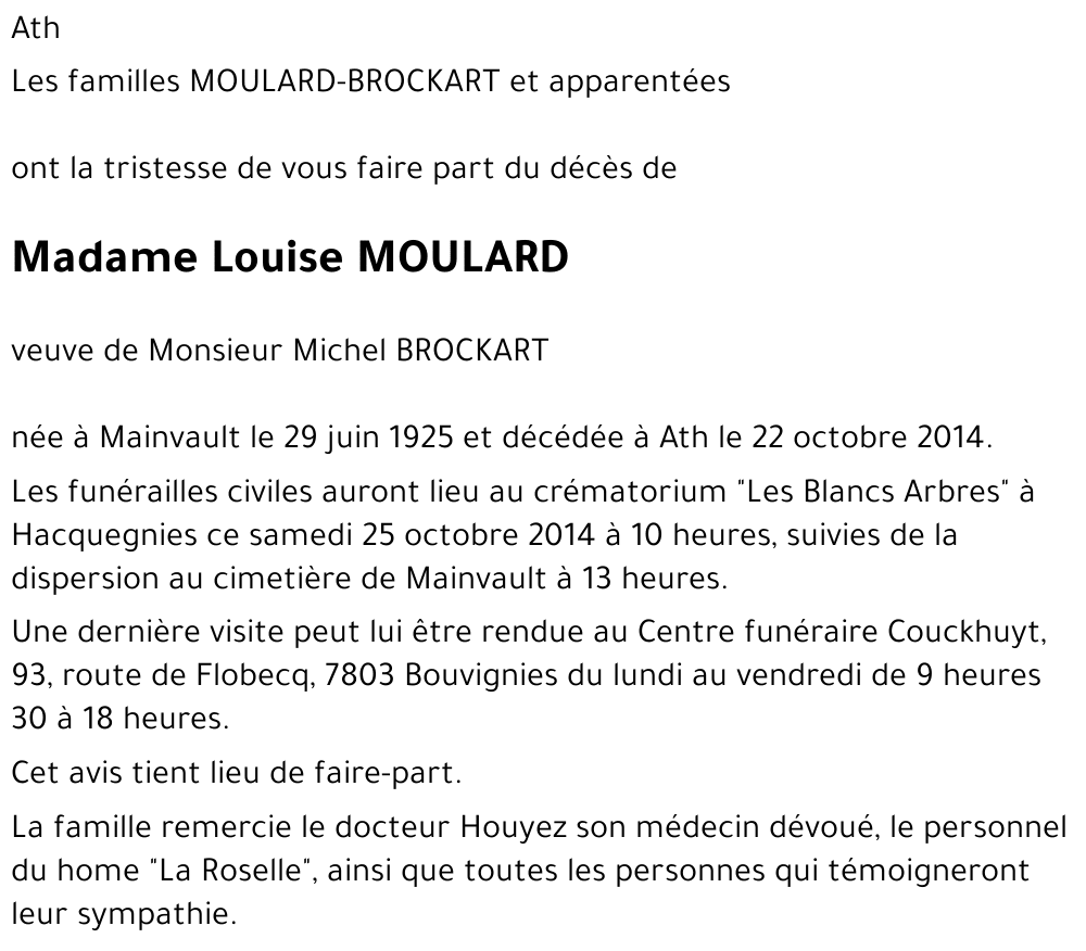 Louise MOULARD