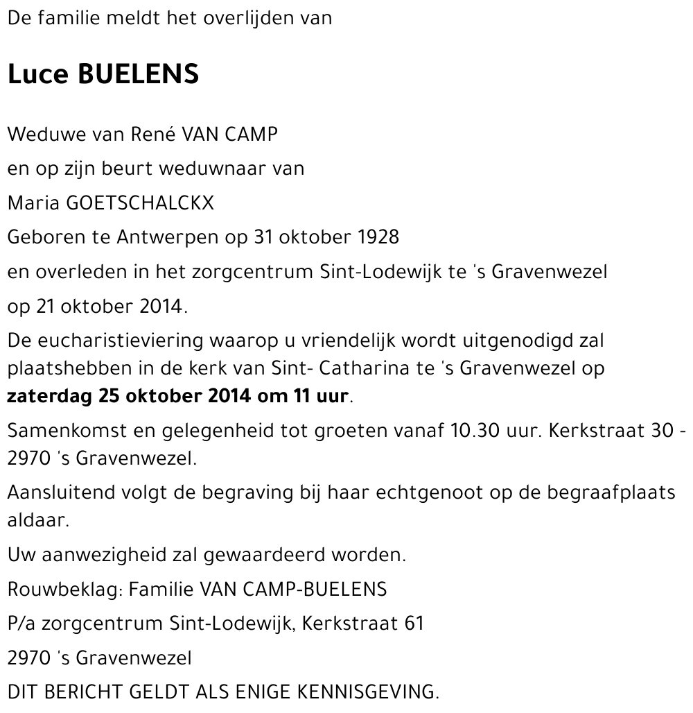 Luce BUELENS