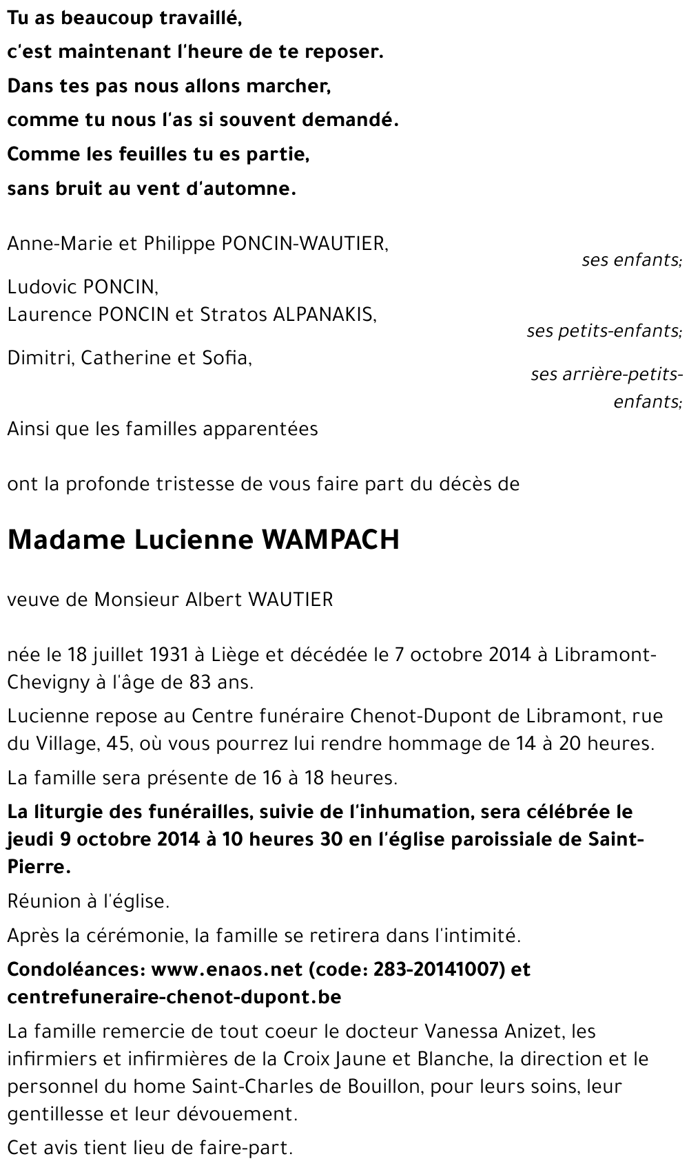 Lucienne WAMPACH