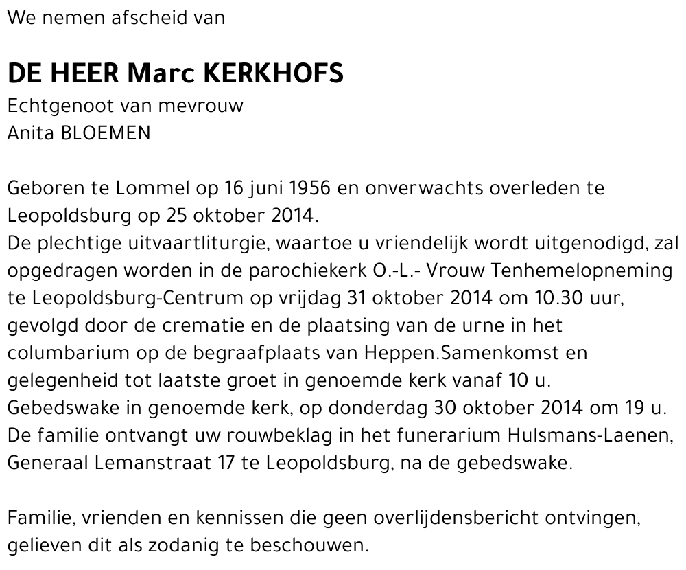 Marc Kerkhofs