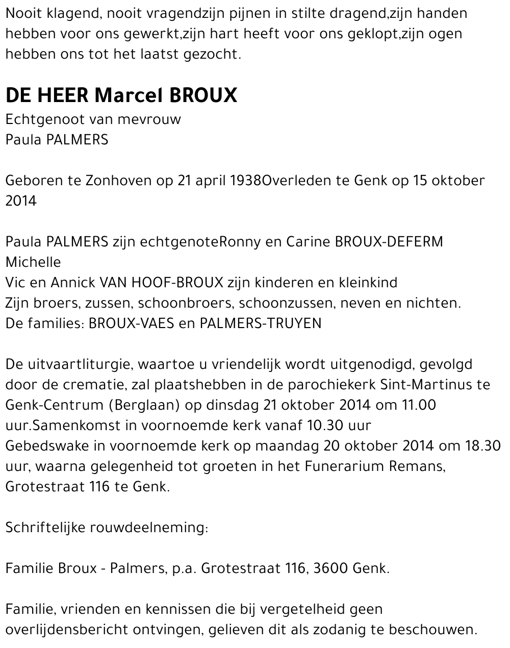 Marcel BROUX