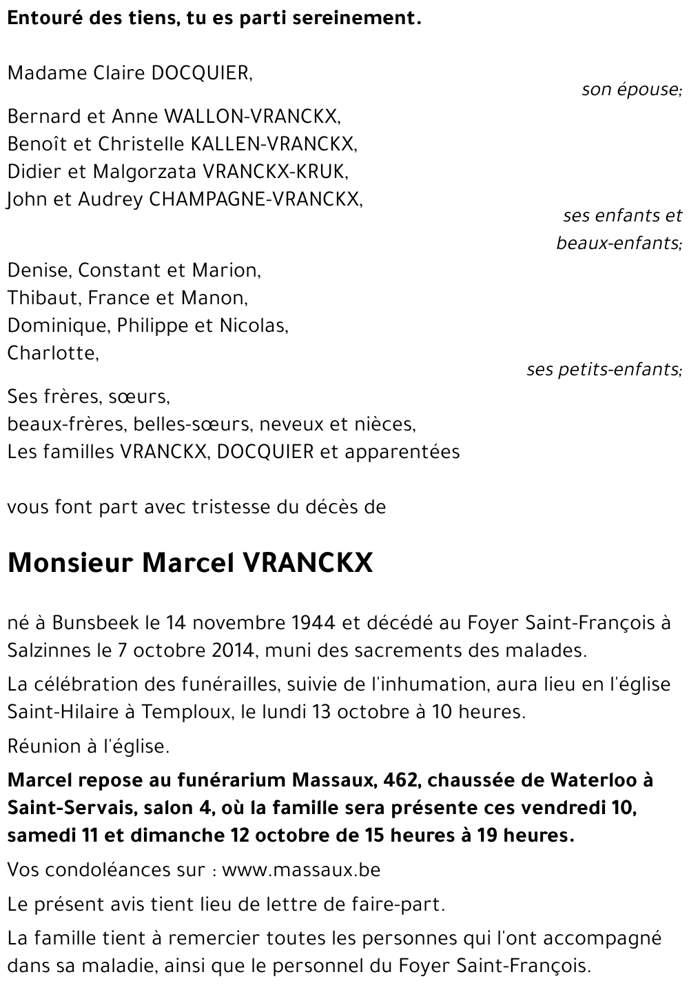 Marcel VRANCKX
