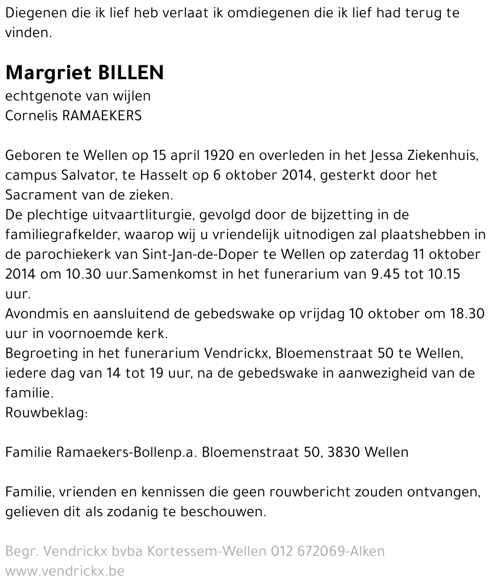 Margriet Billen