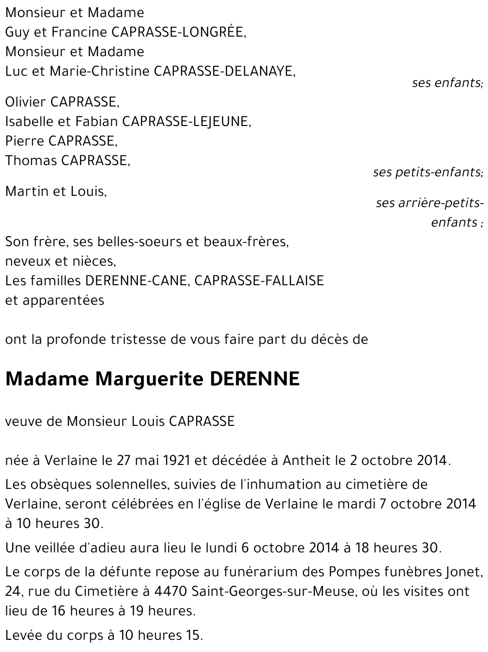 Marguerite DERENNE