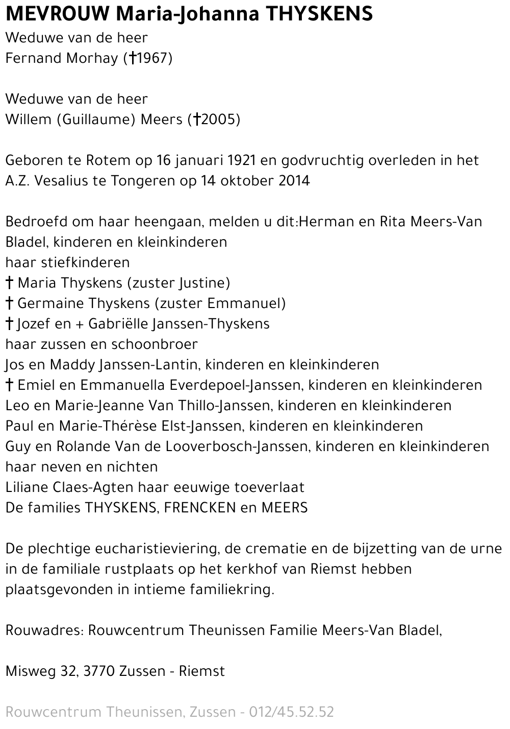 Maria-Johanna Thyskens