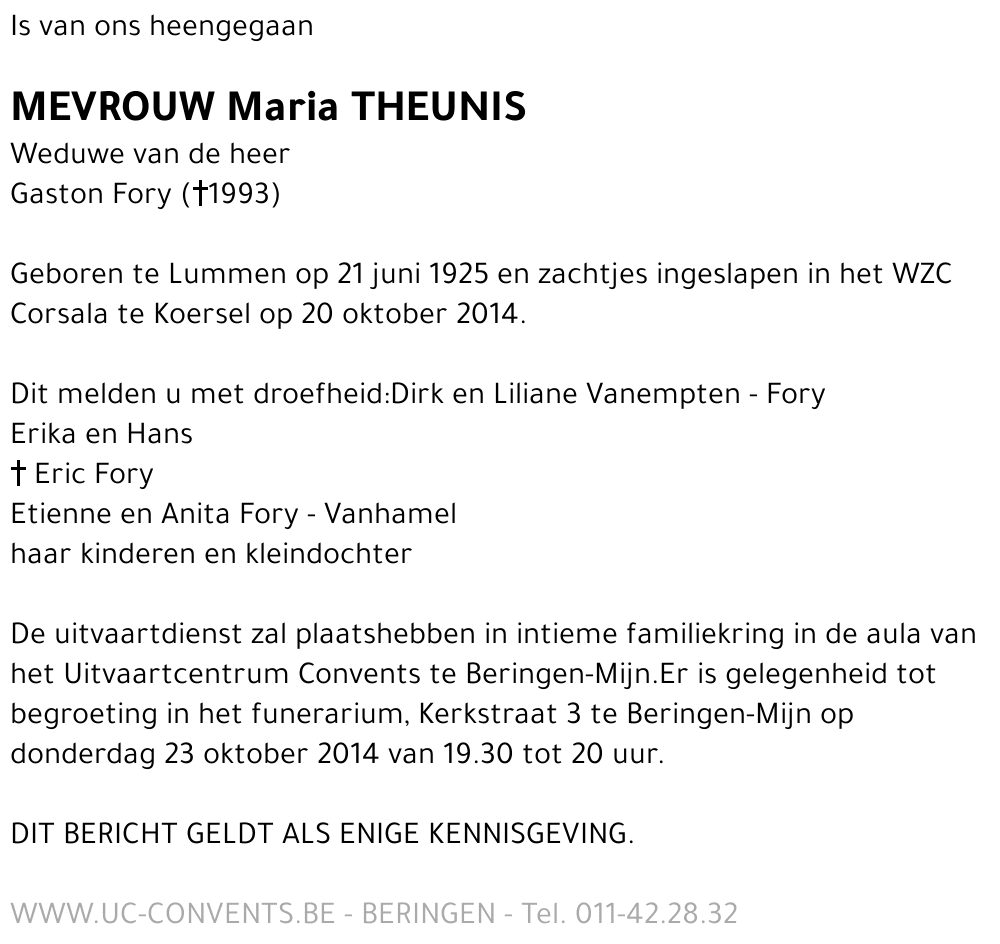 Maria Theunis