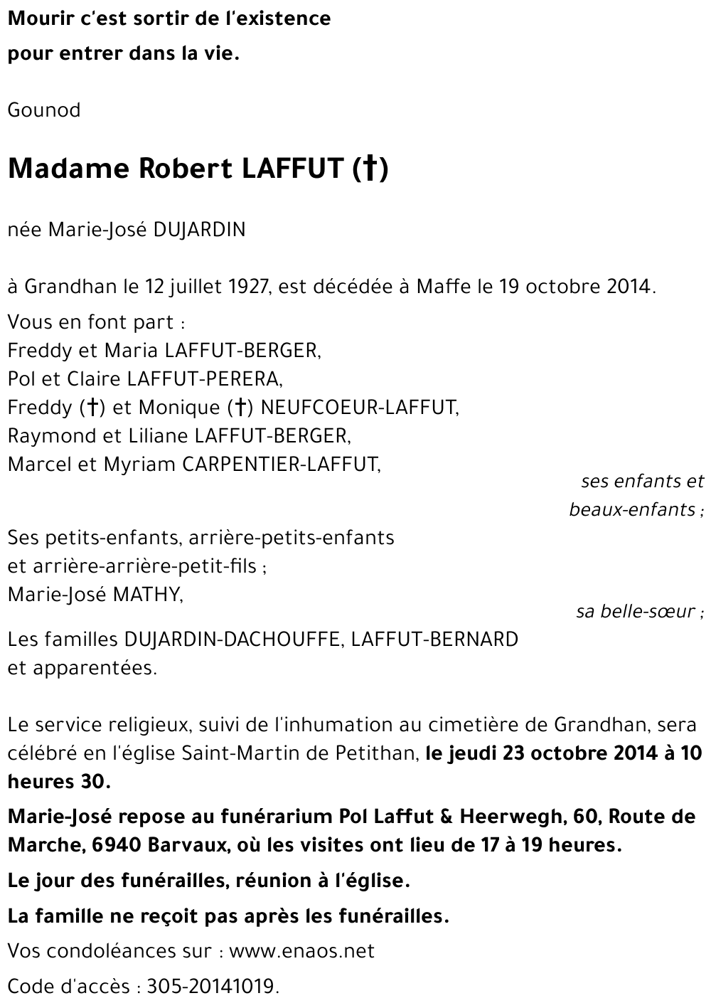 Marie-José DUJARDIN