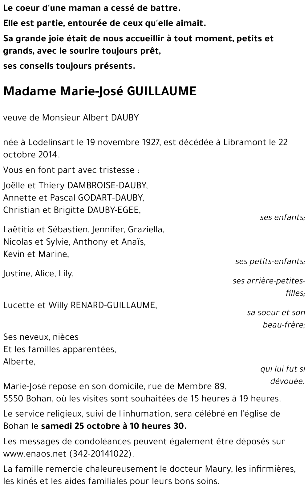 Marie-José GUILLAUME