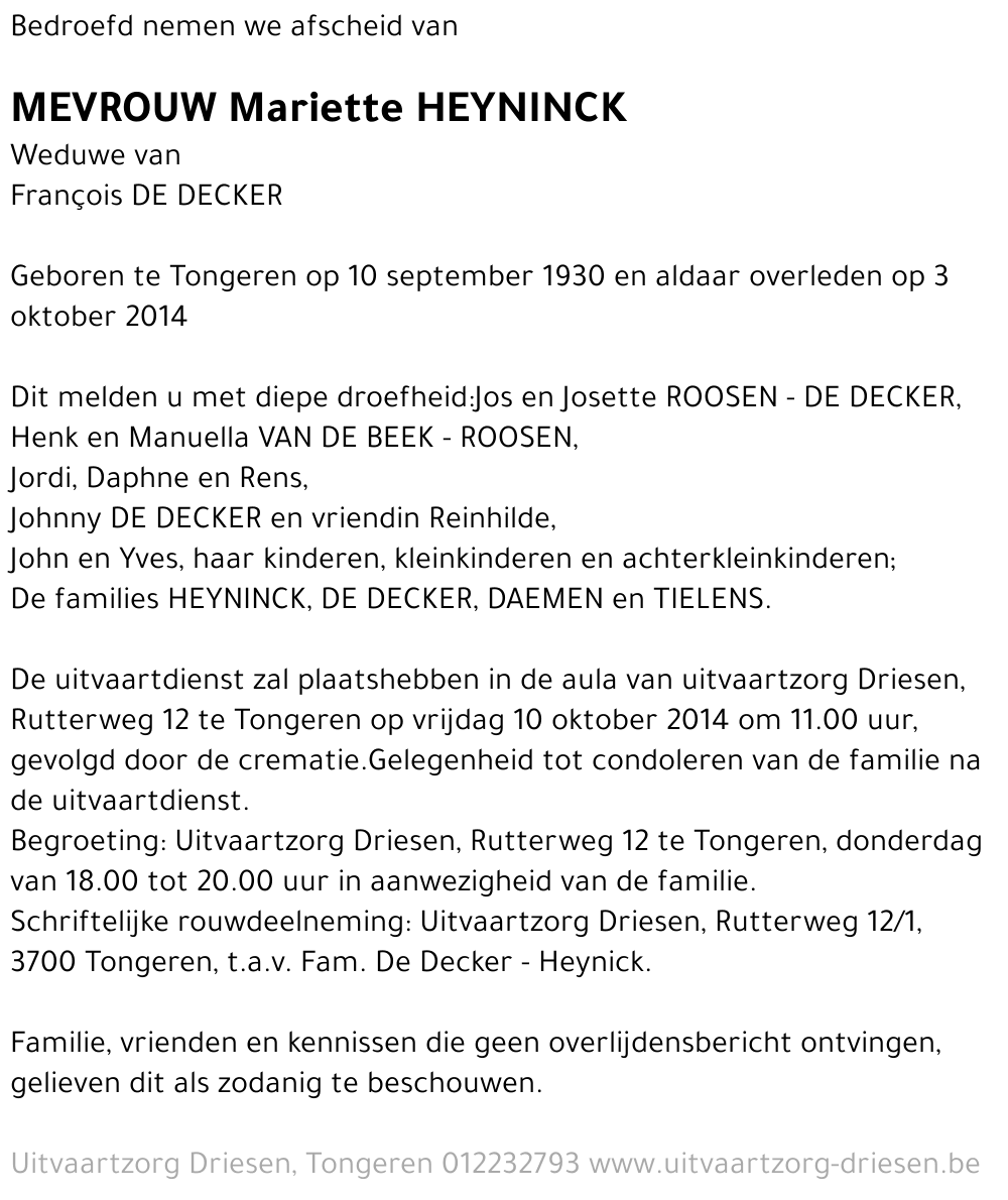 Mariette Heyninck
