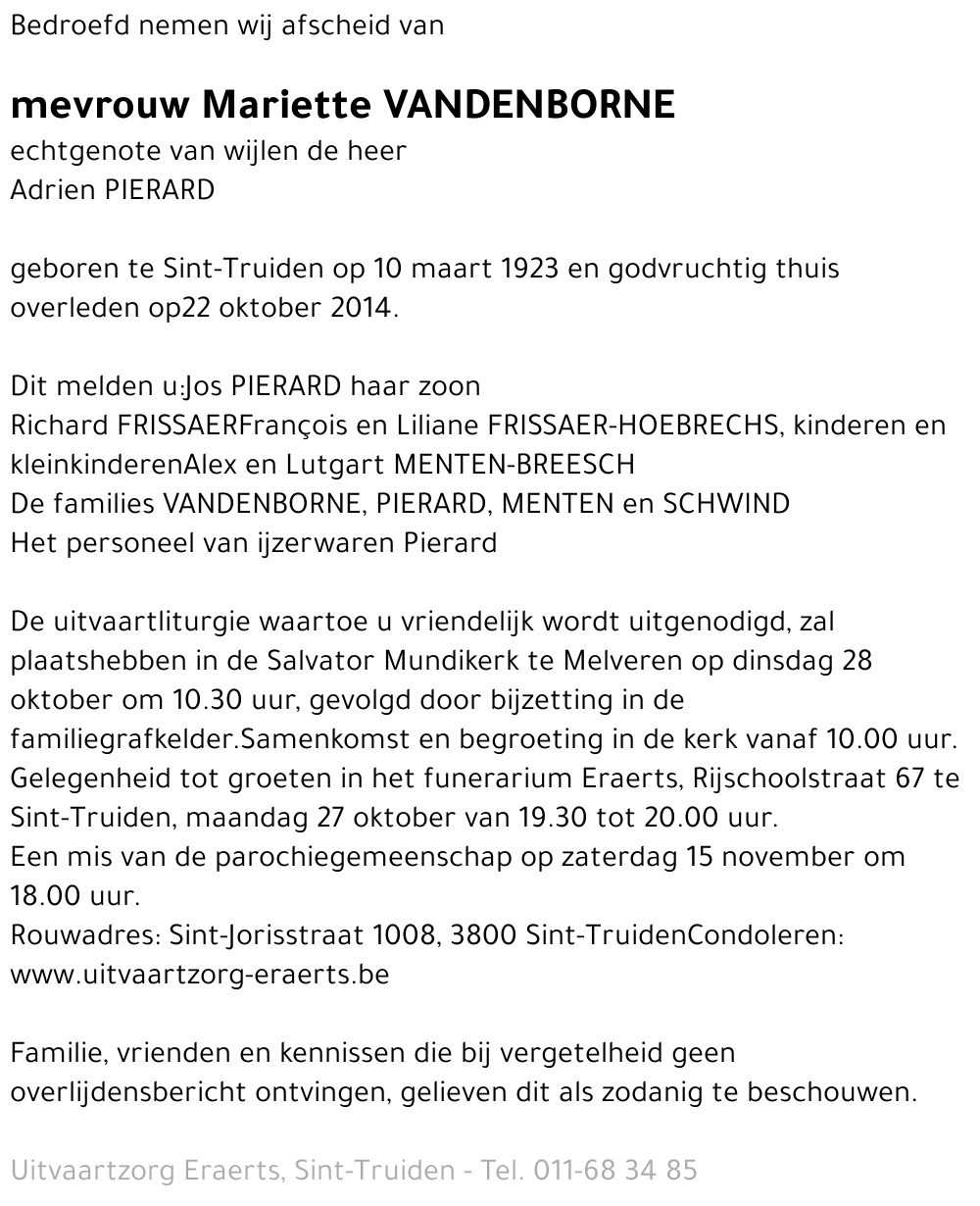 Mariette Vandenborne