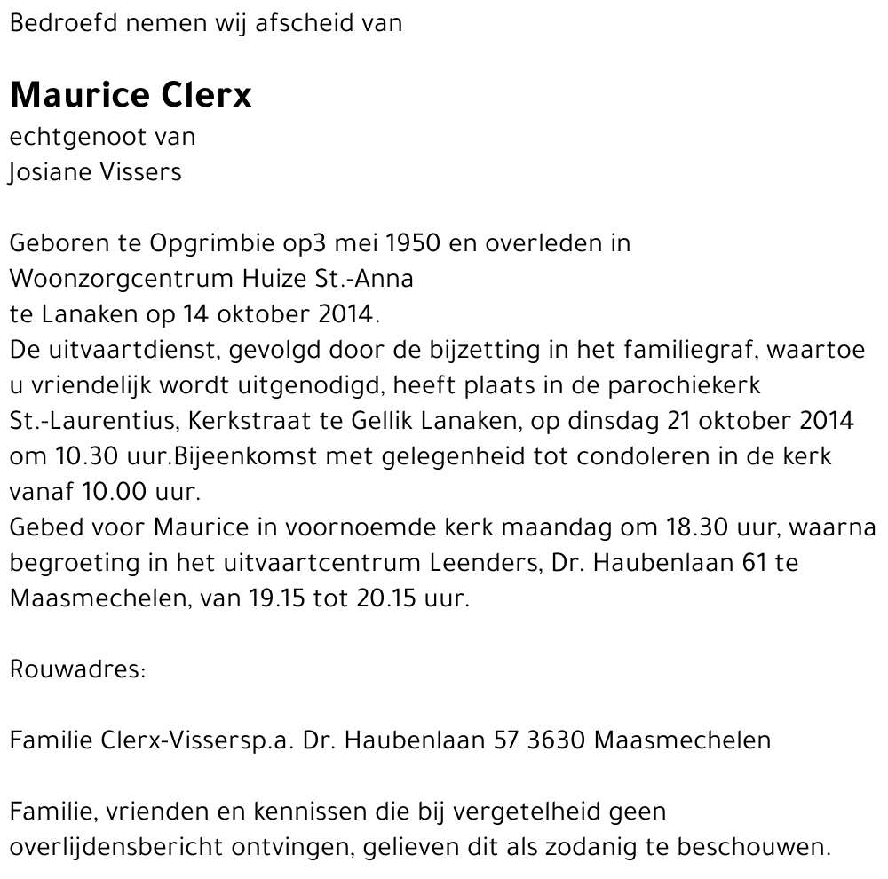 Maurice Clerx