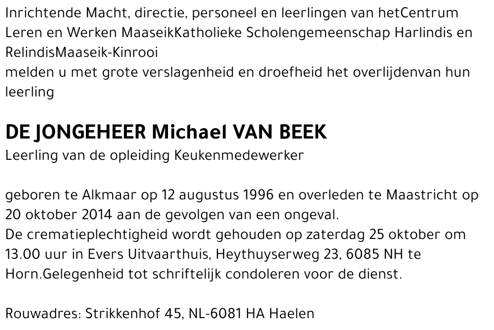 Michael Van Beek