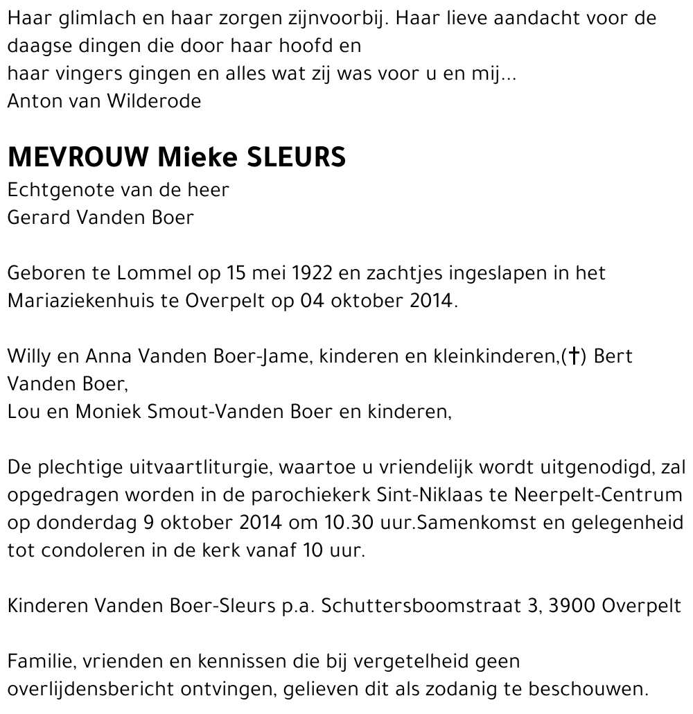 Mieke Sleurs