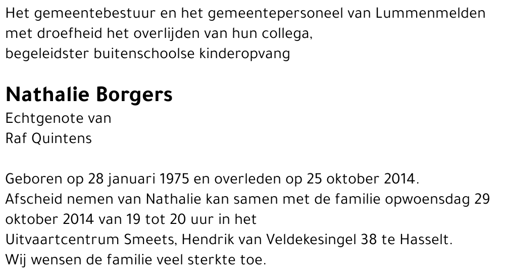 Nathalie Borgers