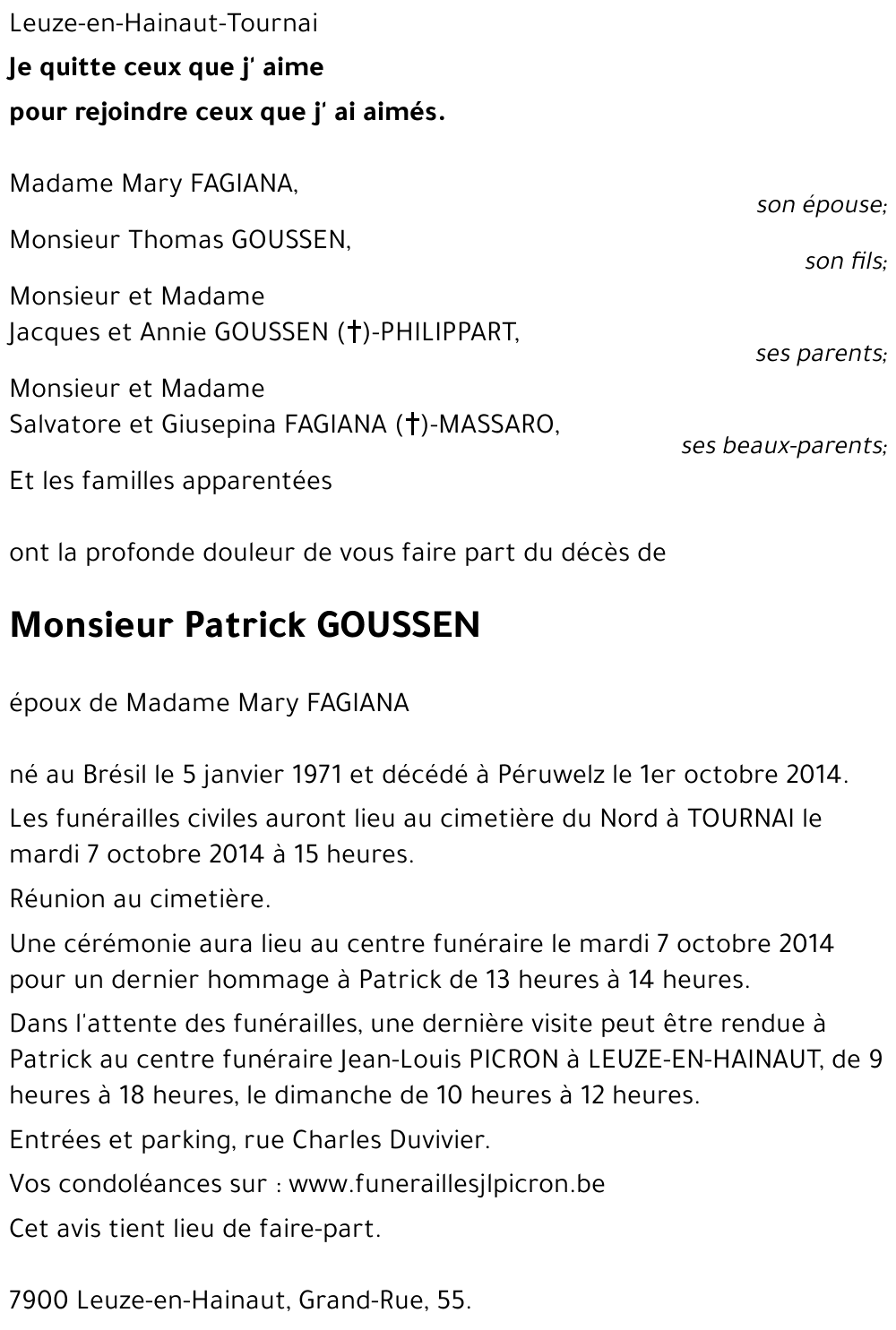 Patrick GOUSSEN