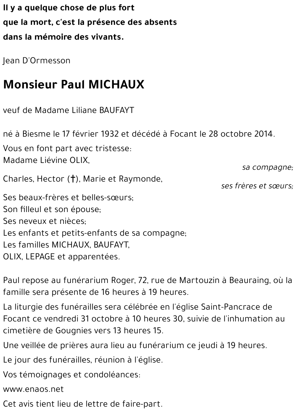 Paul MICHAUX