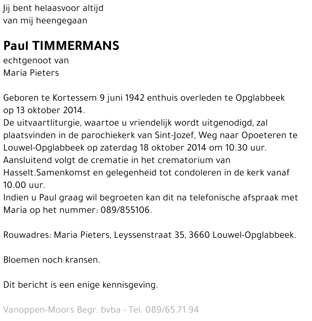 Paul Timmermans