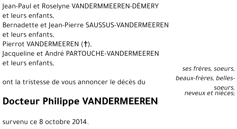 Philippe VANDERMEEREN