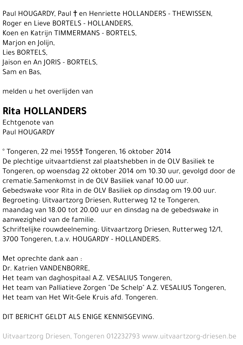 Rita Hollanders