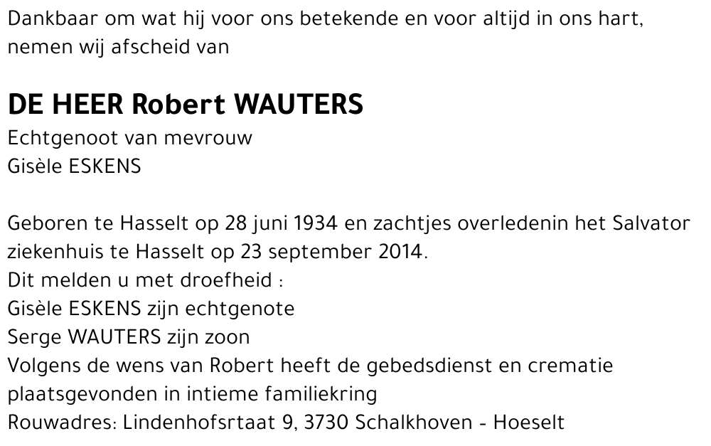 Robert WAUTERS