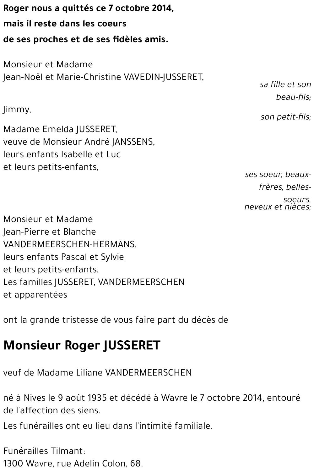 Roger JUSSERET