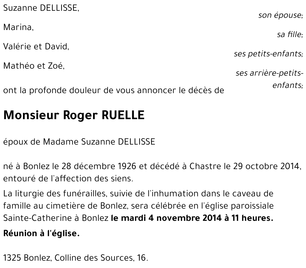 Roger RUELLE