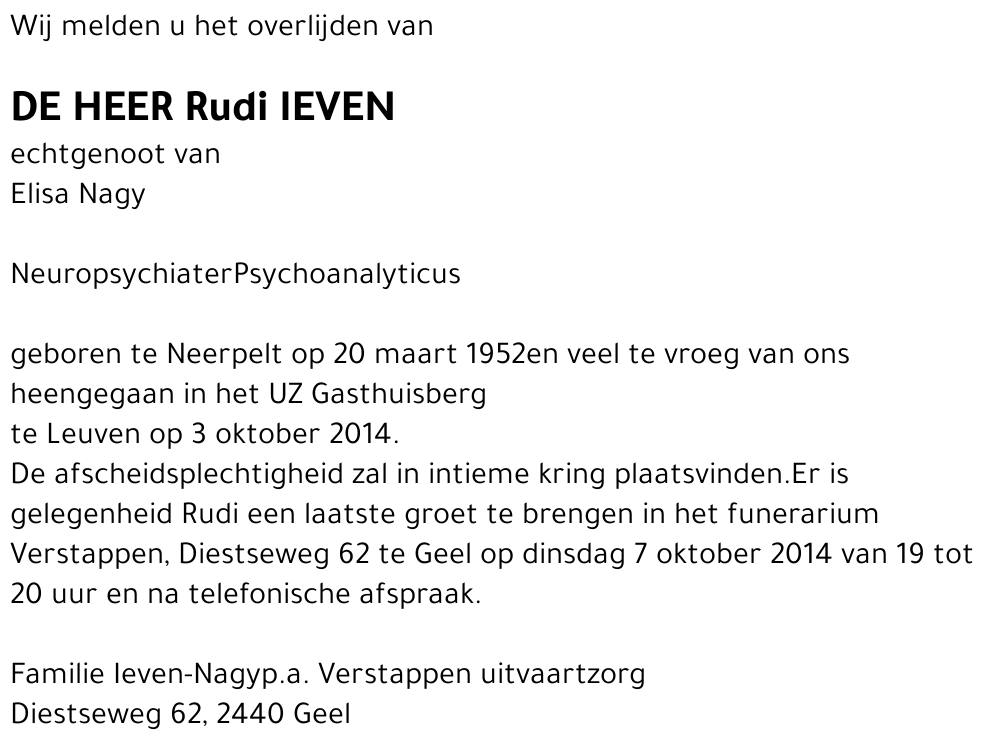 Rudi Ieven