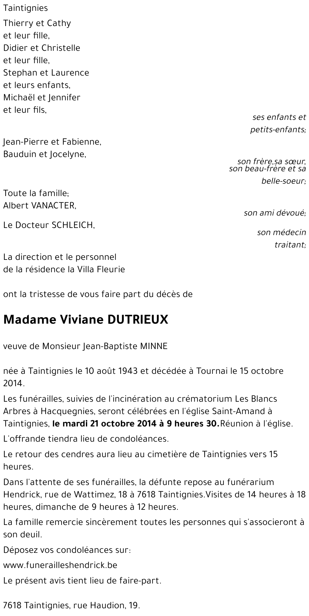 Viviane DUTRIEUX