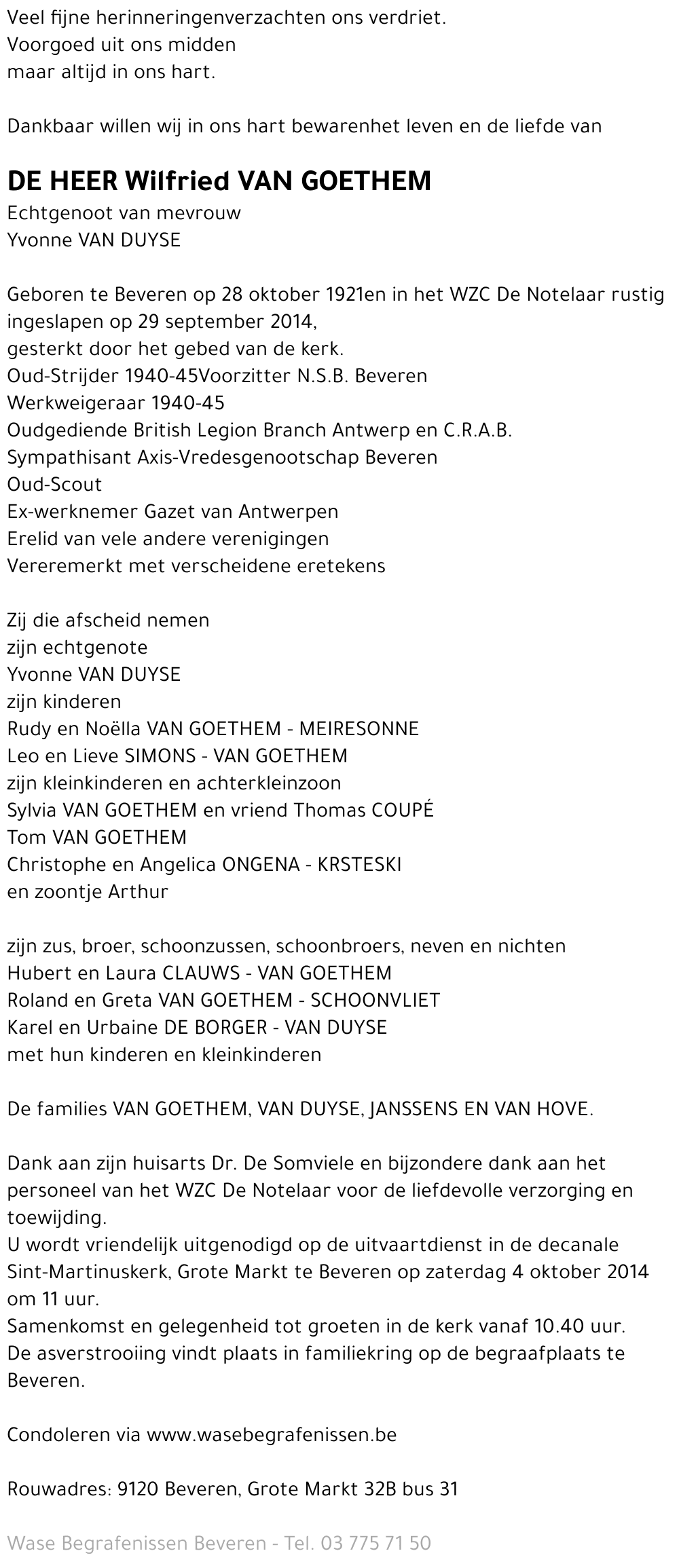 Wilfried van Goethem