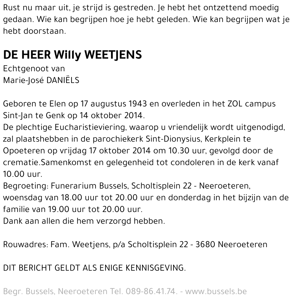 Willy WEETJENS