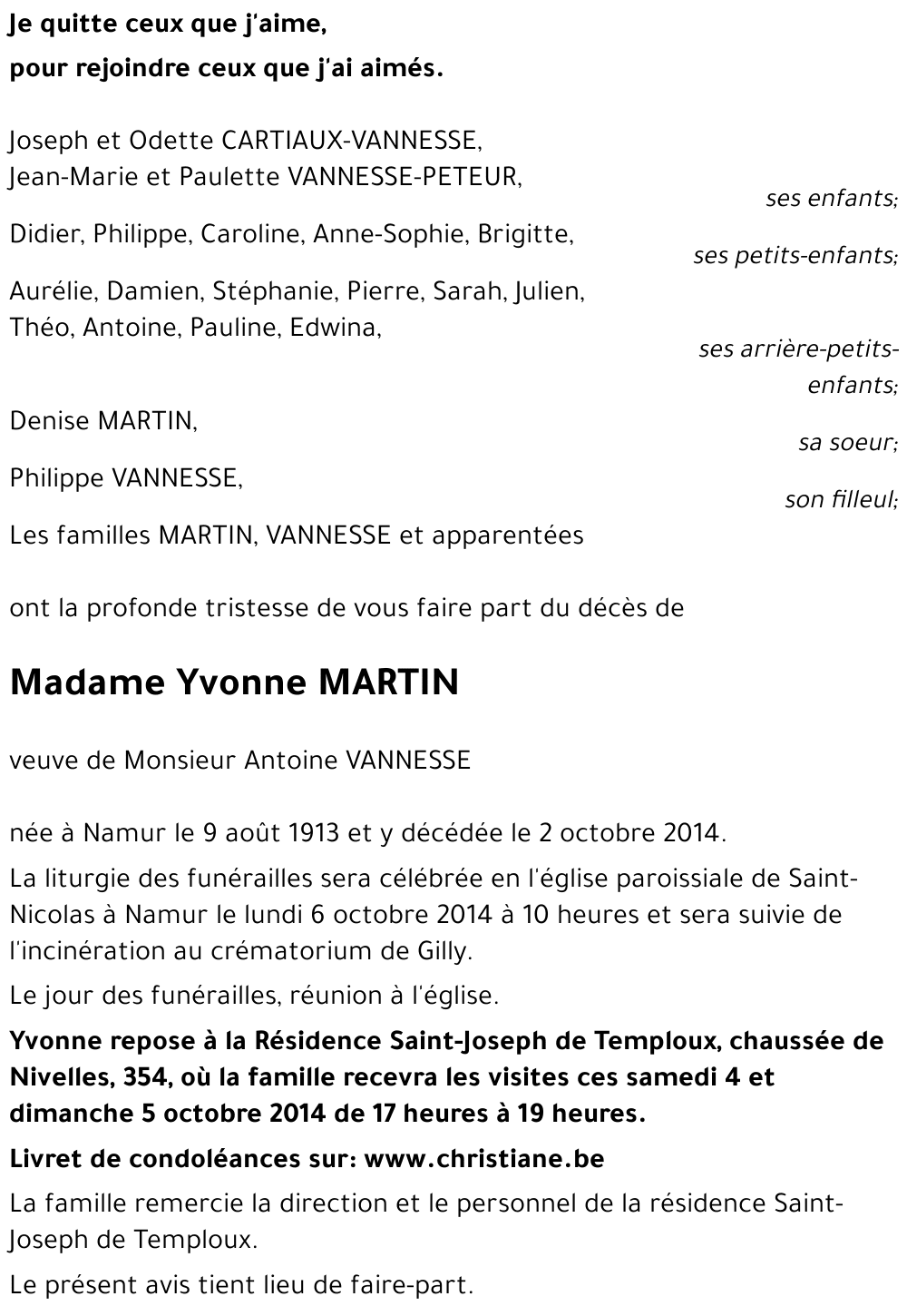 Yvonne MARTIN