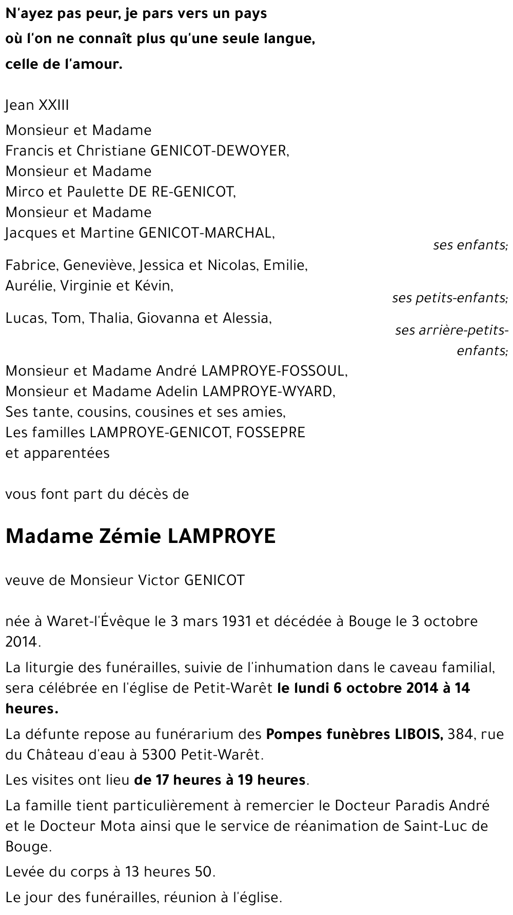 Zémie LAMPROYE