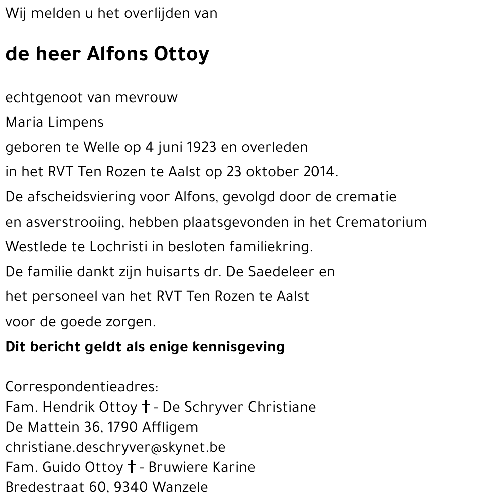 Alfons Ottoy
