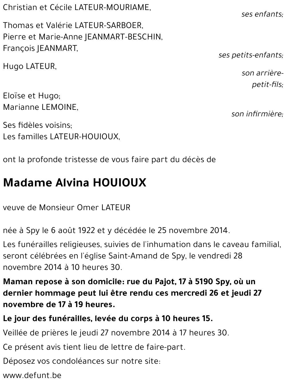 Alvina HOUIOUX