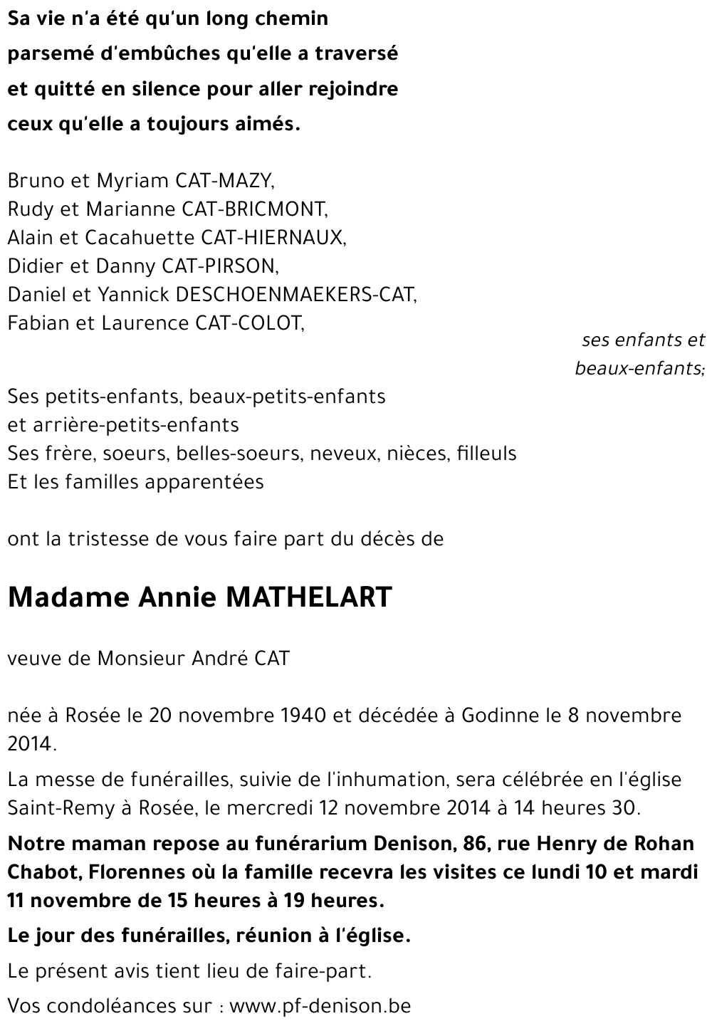 Annie MATHELART