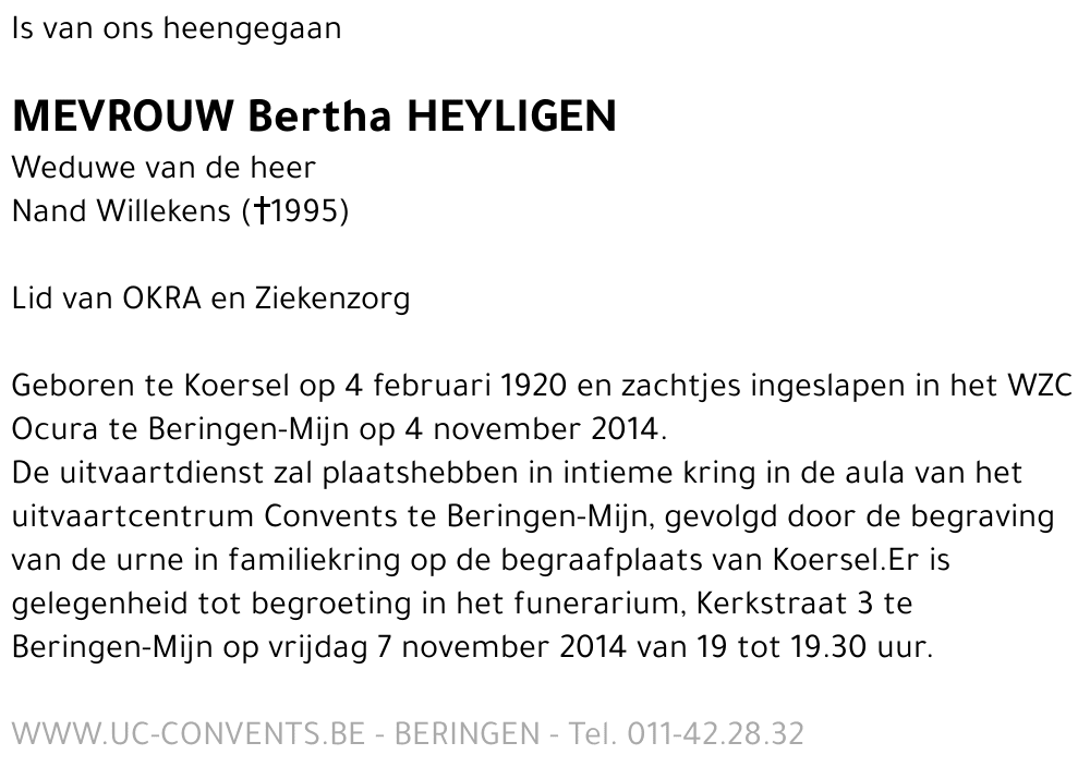 Bertha Heyligen