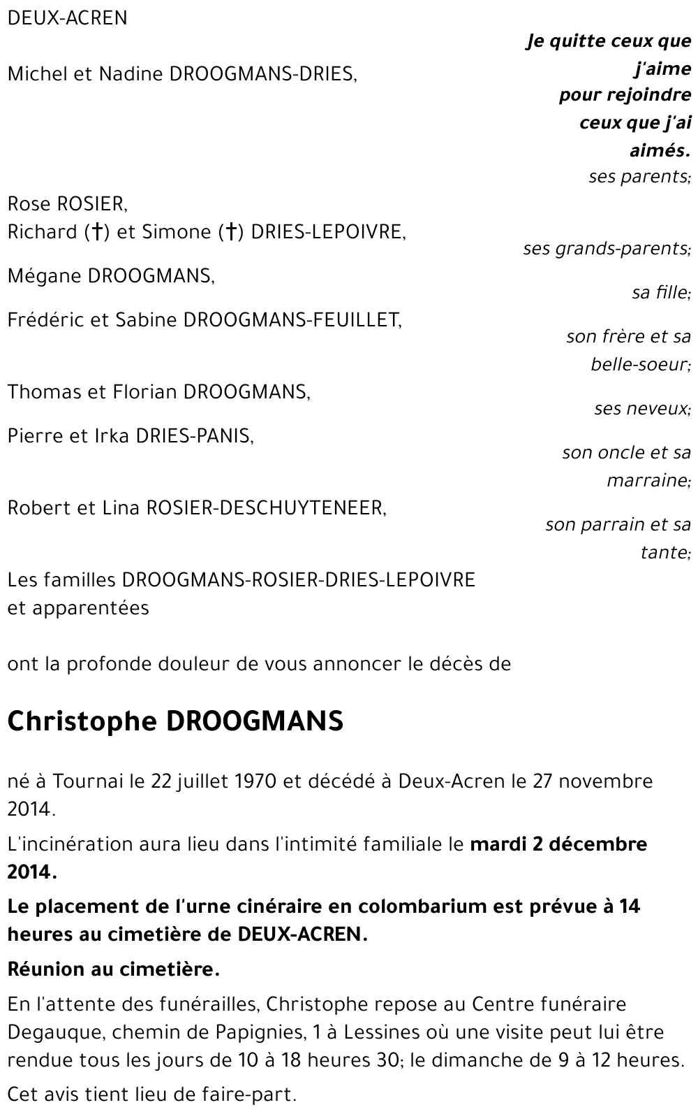 Christophe DROOGMANS