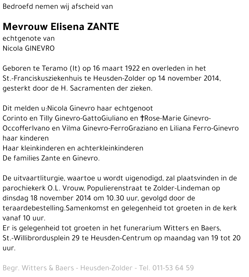 Elisena Zante