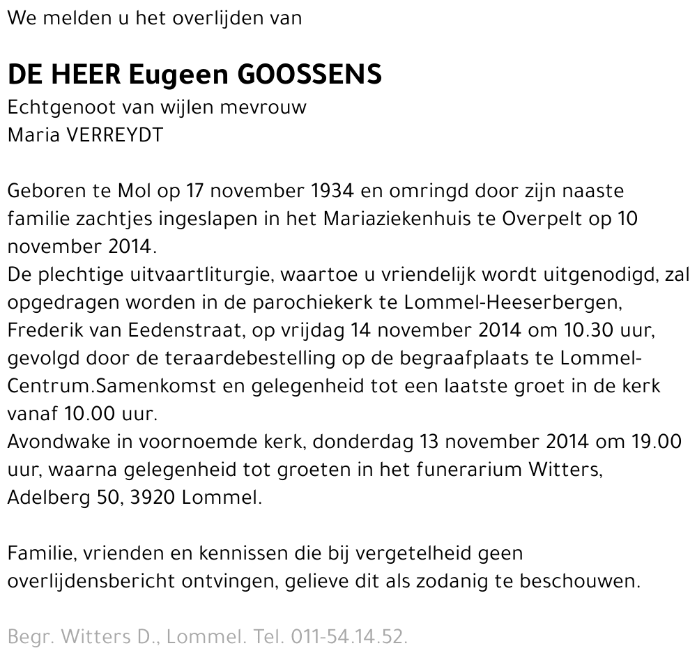 Eugeen Goossens