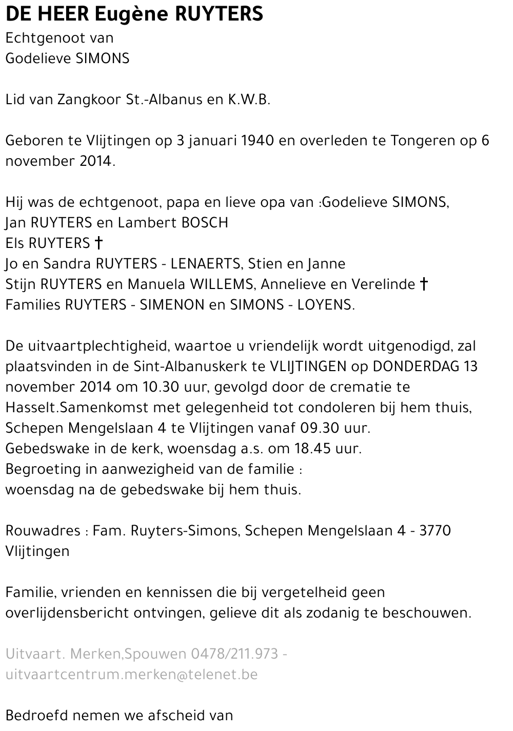 Eugène RUYTERS
