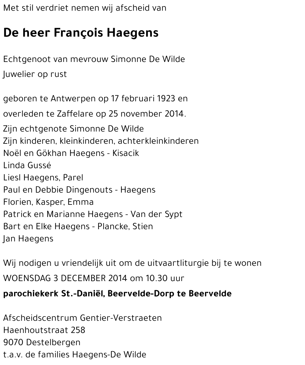 François Haegens