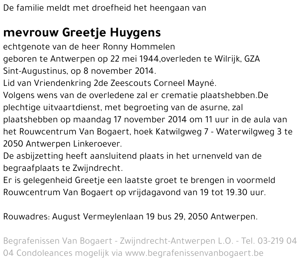Greetje Huygens