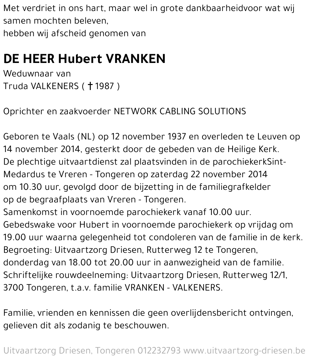Hubert Vranken